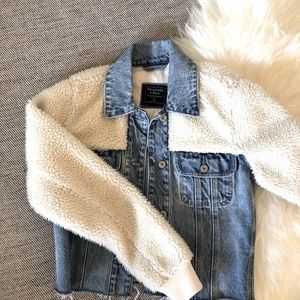 Abercrombie Denim Jacket w/ Shearling
